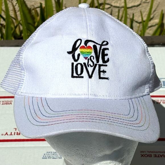 White Pride Hat - Picture 1 of 5